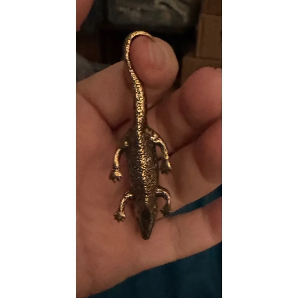Alligator‎ Gator Figurine Brass Animals Toys Collectible New